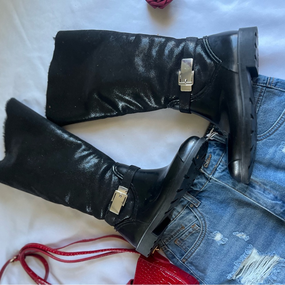 BAMBOO Black Over the Knee Boots - Picture 3 of 9